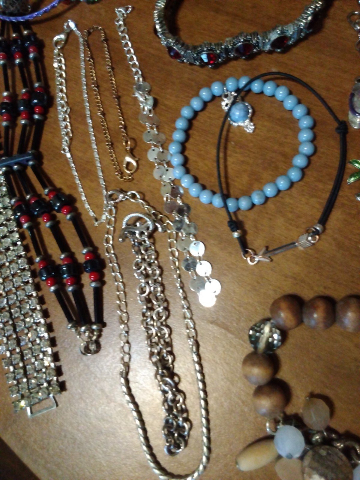 37 Bracelet LOT Diff Size Style Material Color Age Bead Stretch Charm Wear Craft