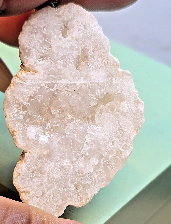 Raw Amethyst Geode Pendant Set 2pc Sparkly Crystal Cluster Rough Gemstone Gift