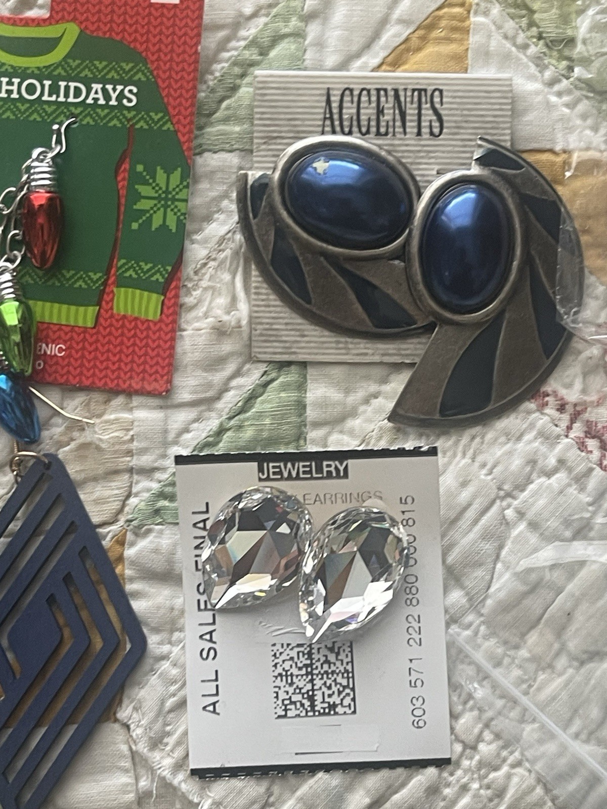 EARINGS LOT DANGLE DROP HOOP STUD TASSEL