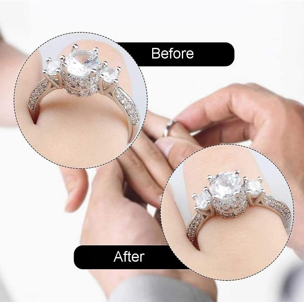 Ring Size Adjuster for Loose Rings – 20 Pack 4 Sizes – Invisible Jewelry Sizer f