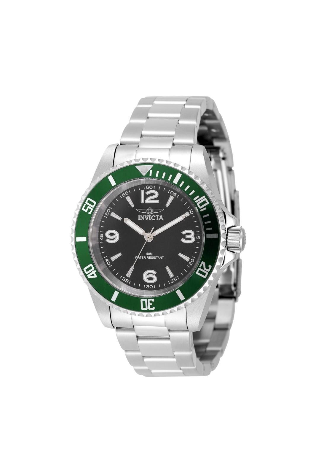 NEW Invicta Men’s 49338 Quartz Watch – Green Bezel – Box and Warranty
