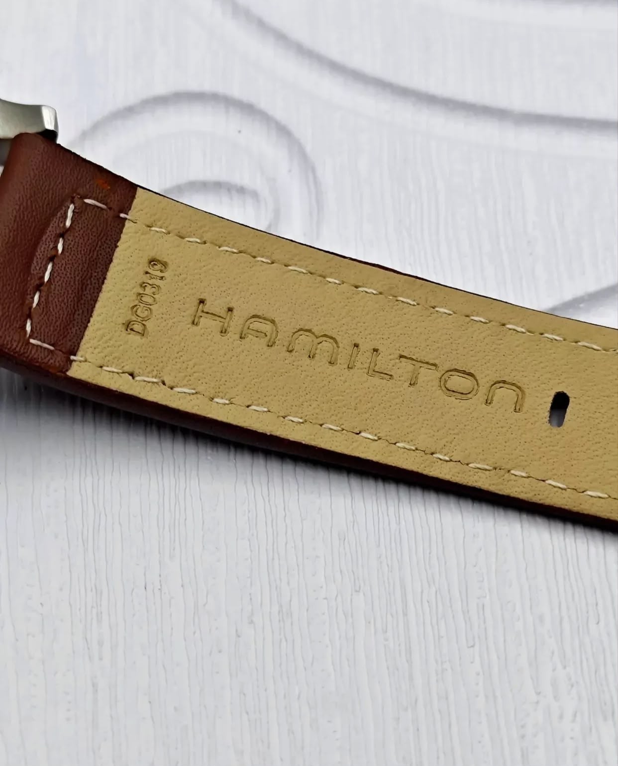 Hamilton Khaki Field Men’s Black Watch with Brown Leather Band Unused H70455533