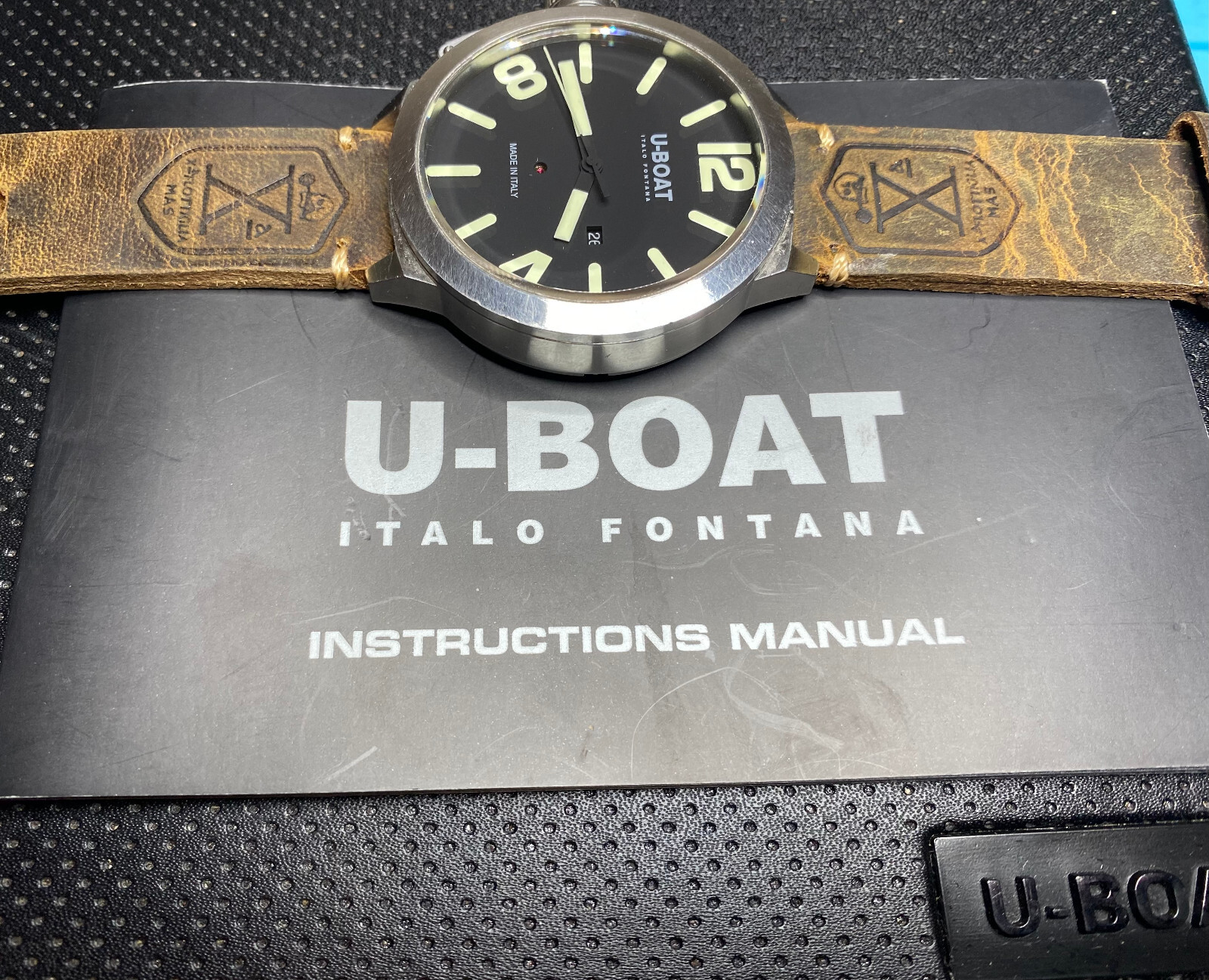 U-Boat Vetro Zaffiro Acciaio 1082 53mm Automatico 3 x bands
