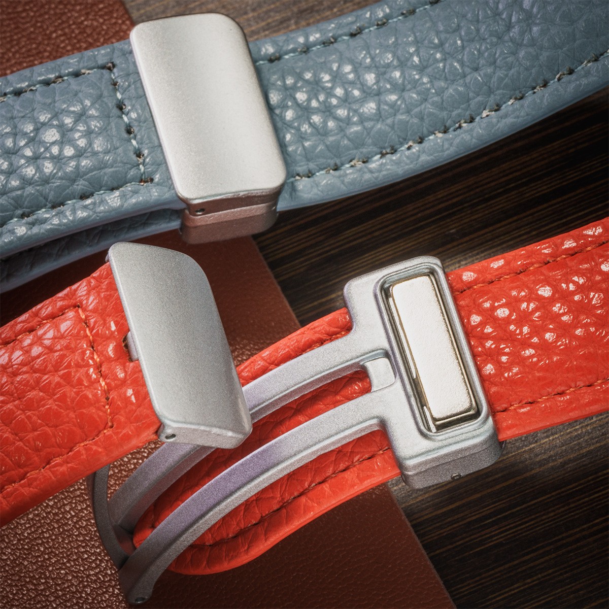 Fits Samsung Galaxy Ultra Watch Strap Leather Rugged Folding Clasp Band 22mm