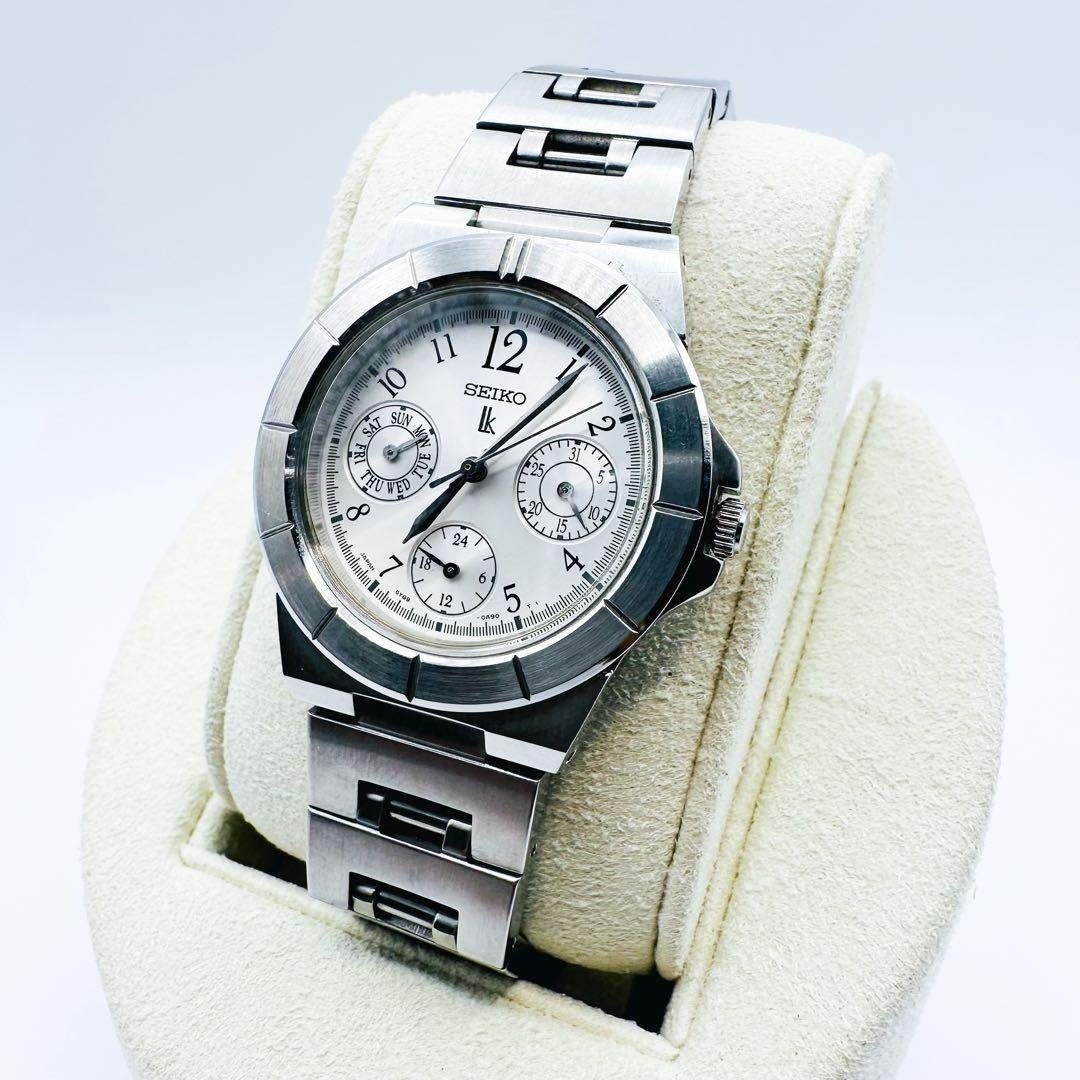 SEIKO LUKIA Chronograph Triple Calendar Working Item New Battery