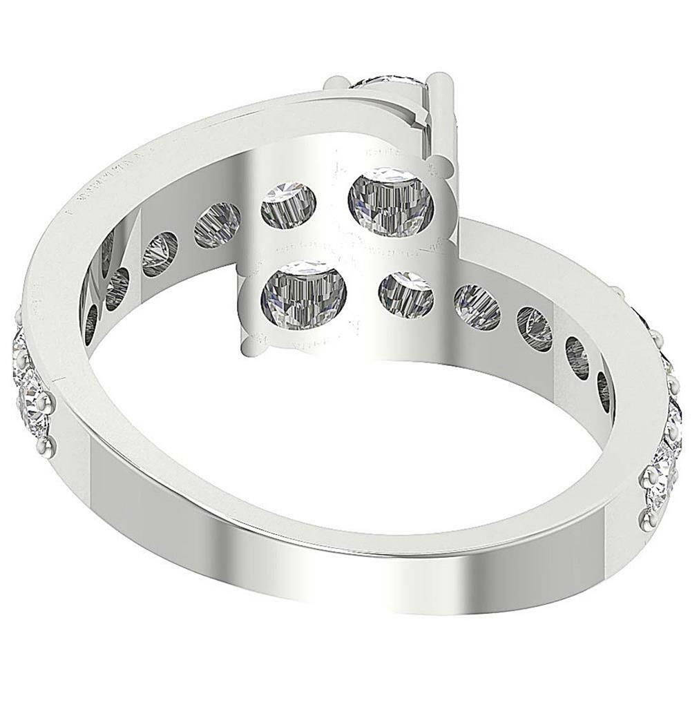 Forever Us Two Stone Journey Solitaire Ring I1 G 2.10Ct Natural Diamond 14K Gold