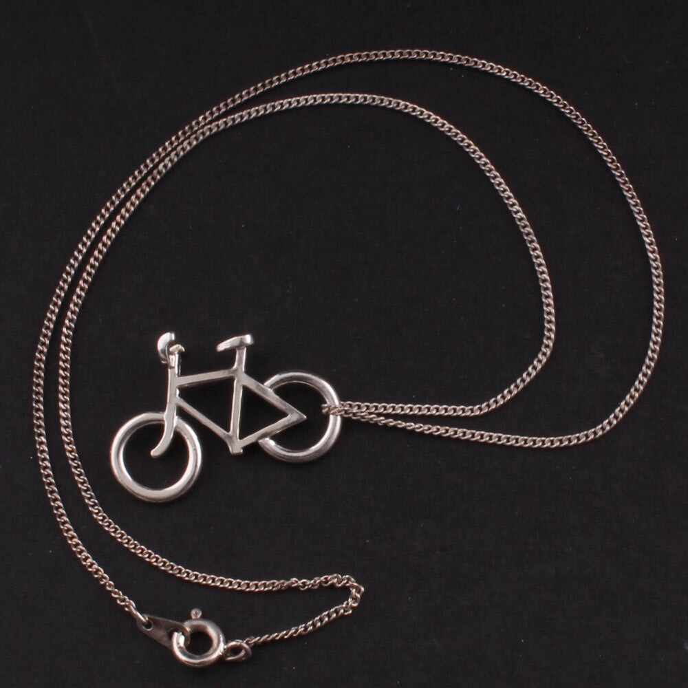 OBP Collection A/S Copenhagen Men’s Bike Silver Pendant. “Sunshine & Night”.