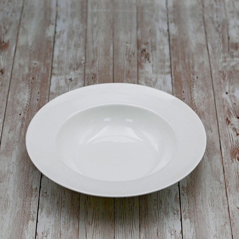 [ Set of 3 ] DEEP PLATE 10″ | 25.5 CM 20 FL OZ | 600 ML White