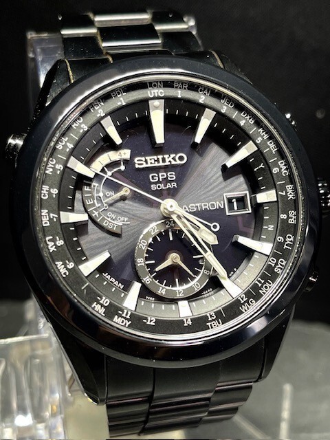 Seiko Astron 7×52-0AA0 GPS Solar Quartz Men’s Watch Titanium free shipping