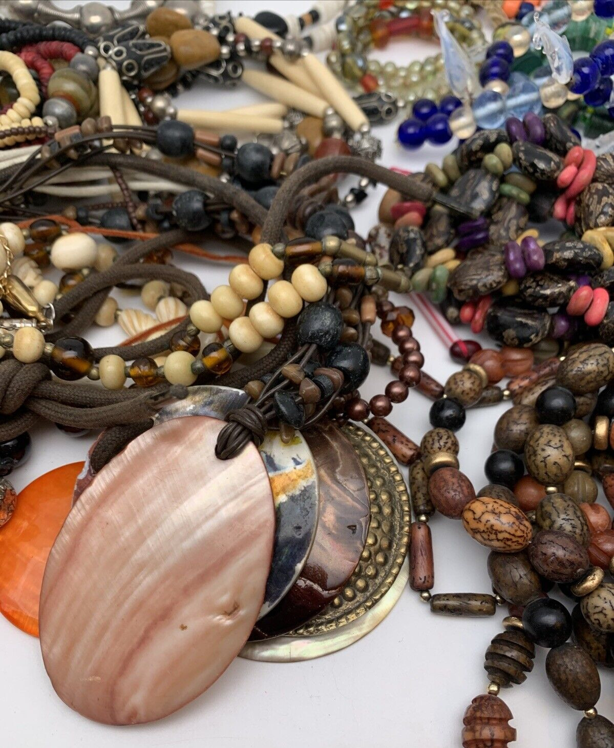 Lot of Necklaces Vintage – Fun Colorful Chunky Beaded Every Occasion OVER 3 LBS