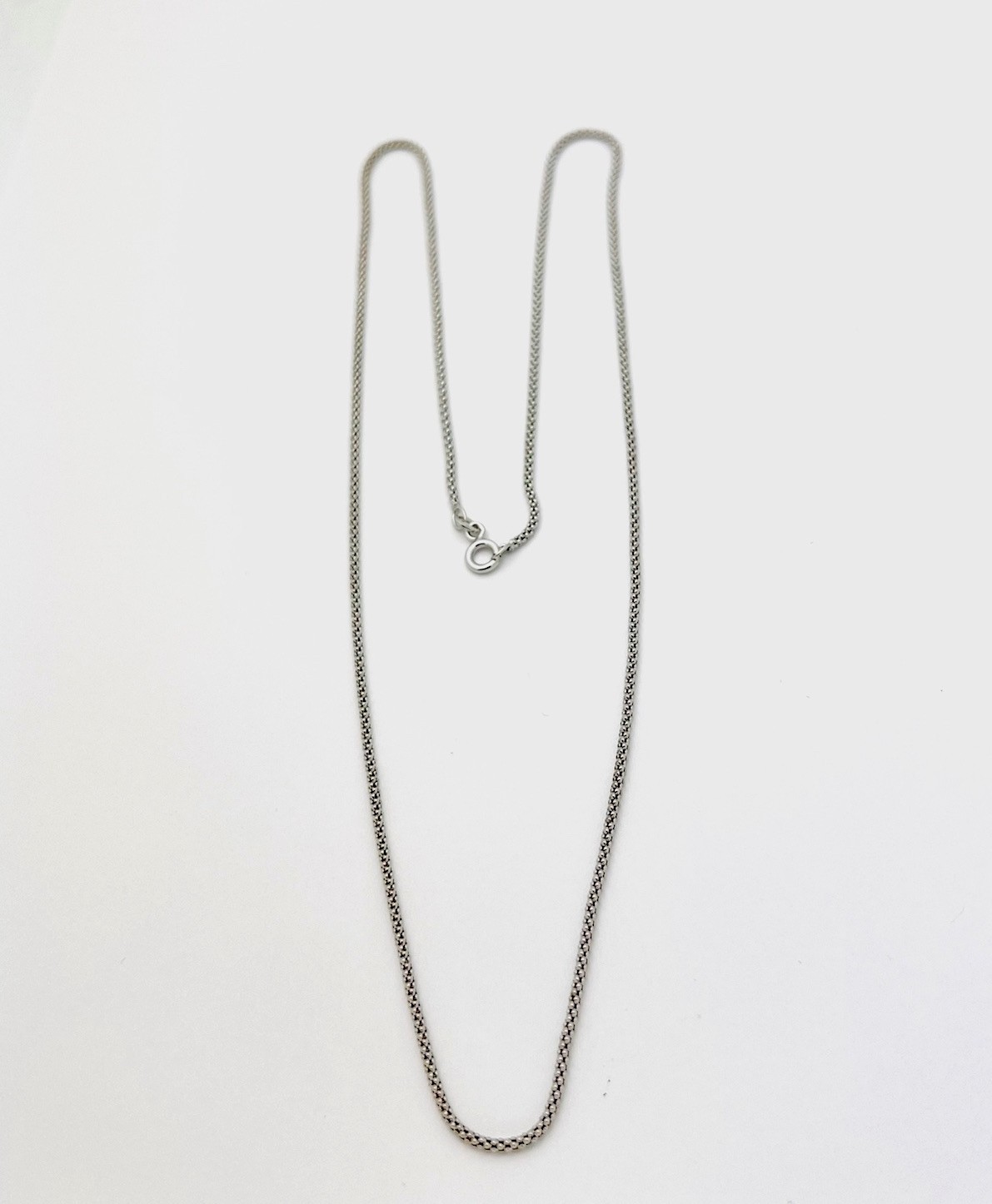 DaneCraft Tarnish Free 925 Sterling Silver 4.1 Gram Tube Link Necklace 24”