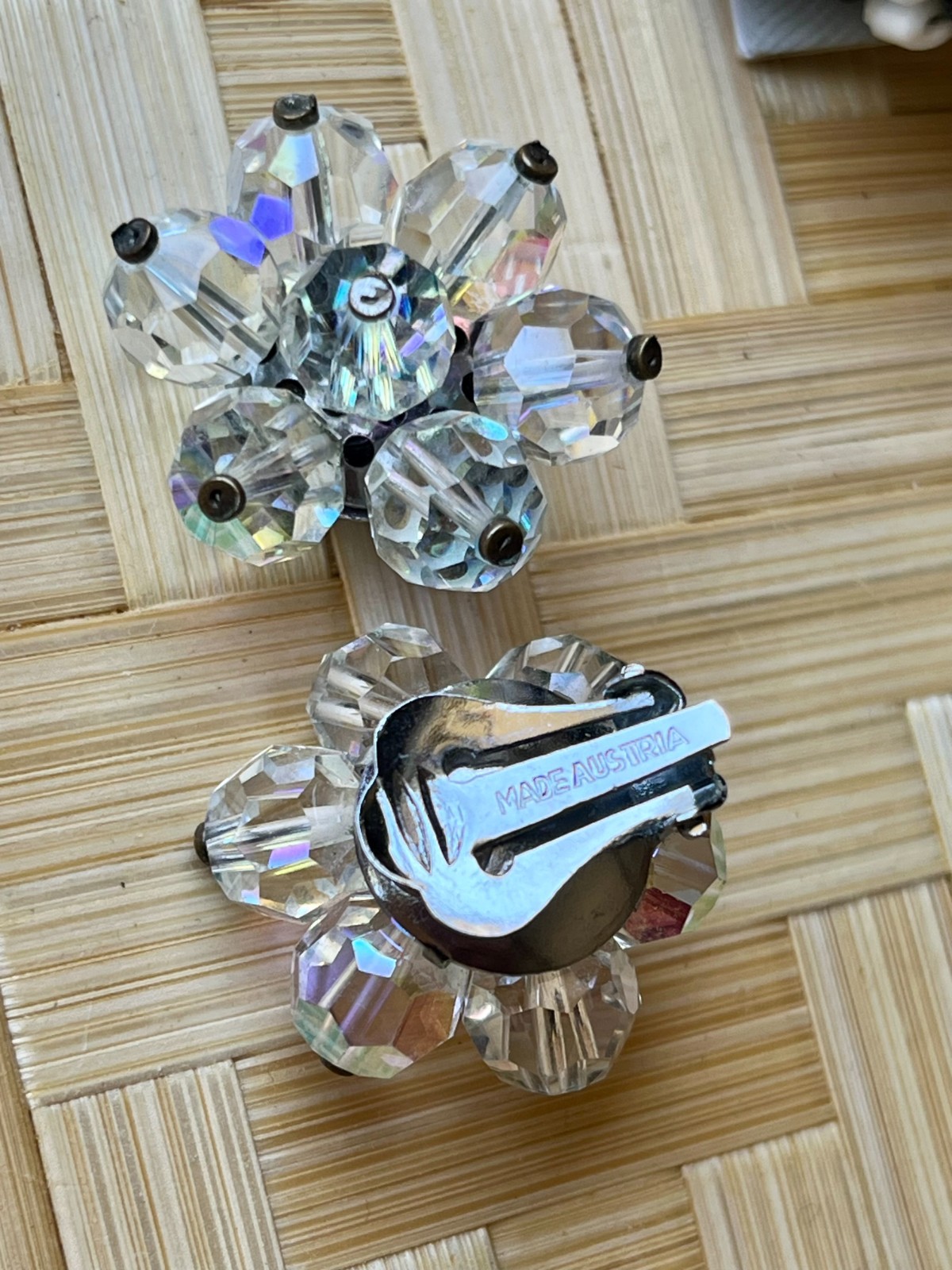 Lot 20 Pairs Vintage Clip On Cluster Earrings 2 Signed: Castlecliff, Cathe