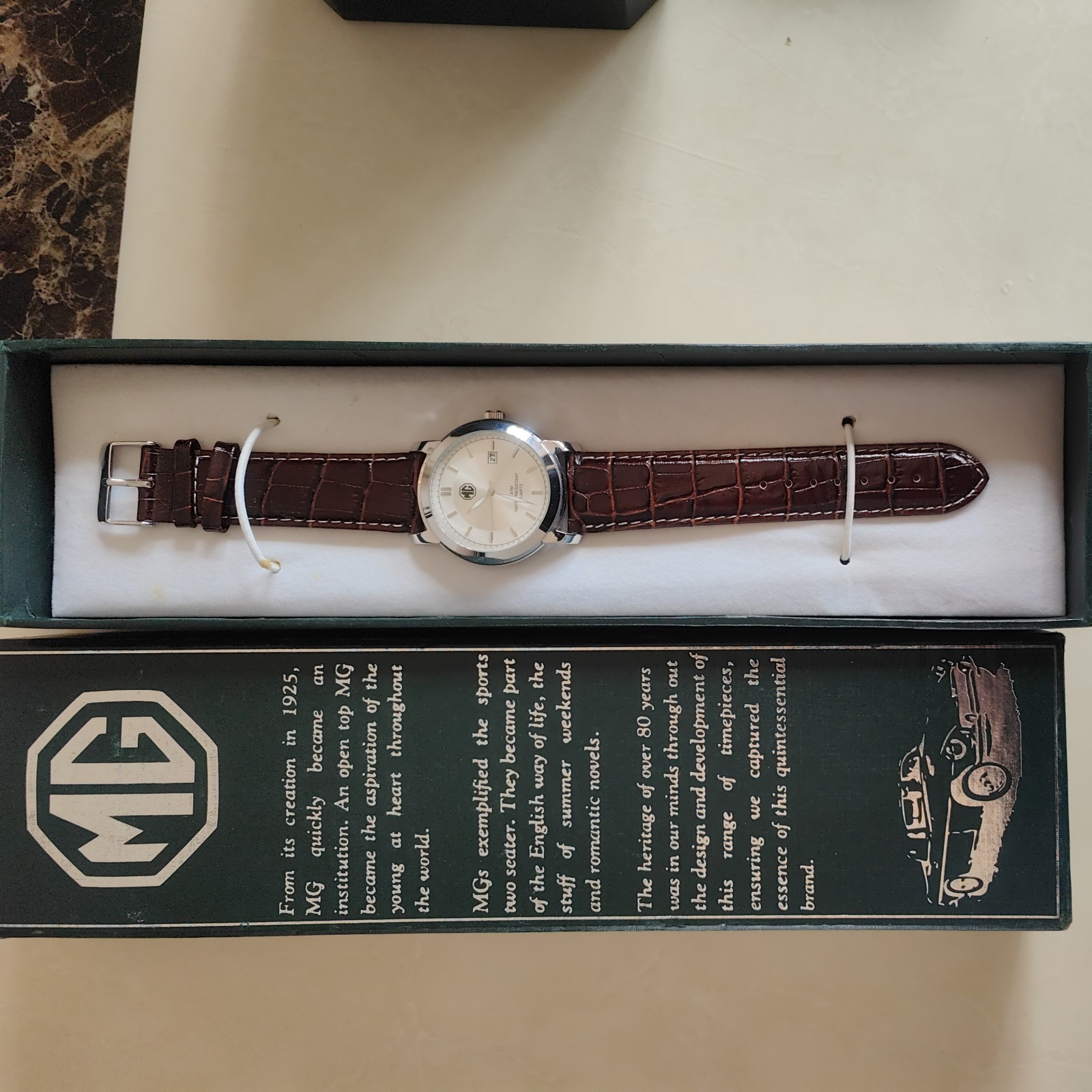 MG Morris Garages BMC MGA MGB Classic Aviator Driver Sport Car Accessory Watch