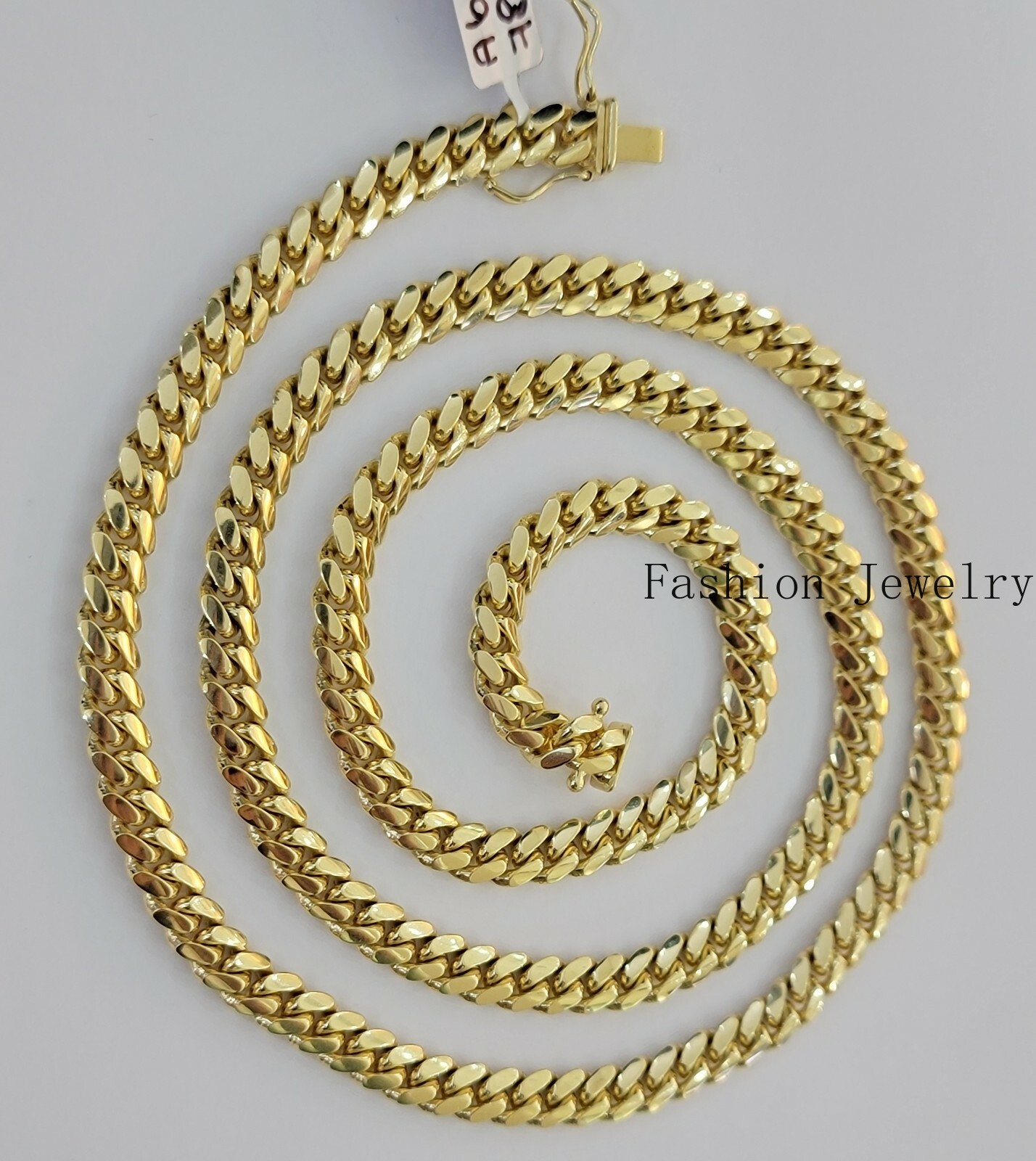 10K Solid Yellow Gold Miami Cuban Link Chain 6mm 20/22 Inch Men 10kt Gold