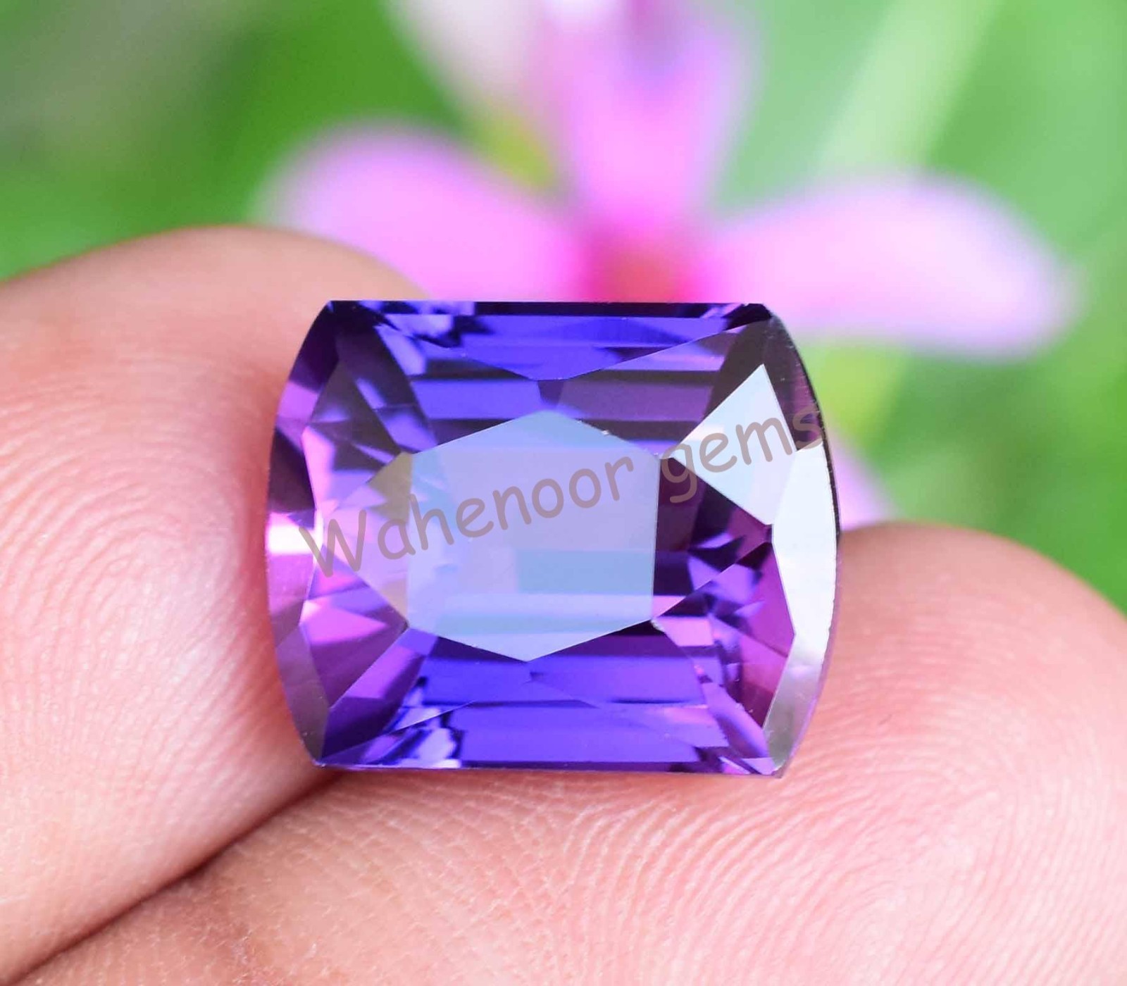 11.75 Ct Natural Purple Blue Tanzanite FL Cushion Master Cut Certified Gemstone