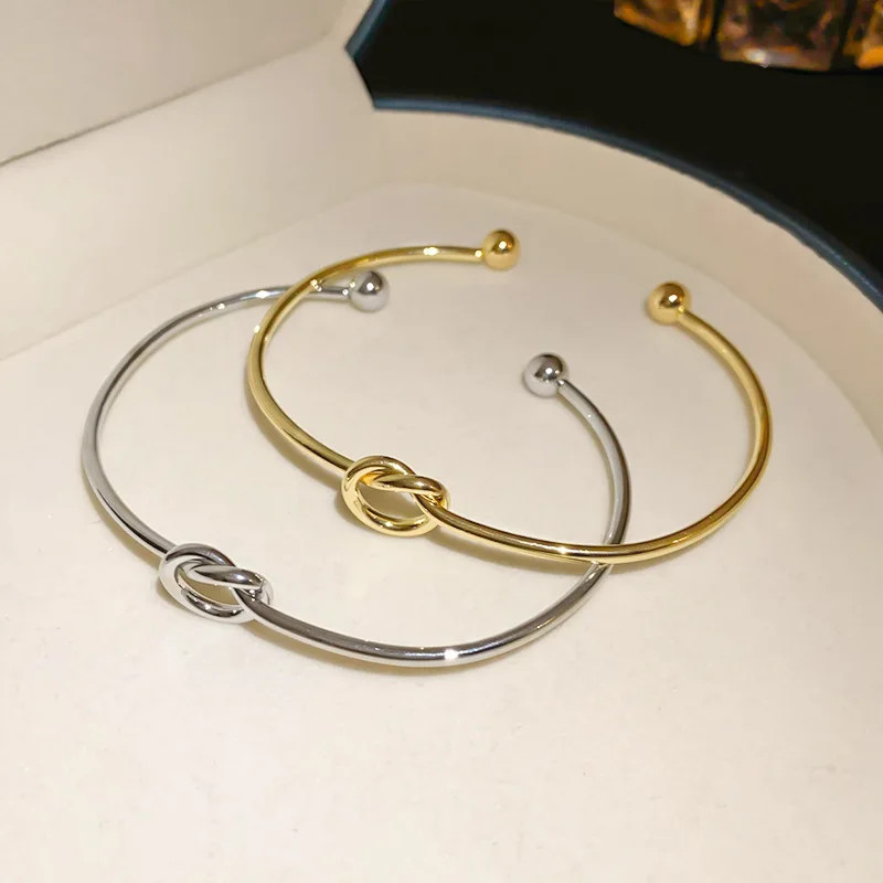 Stainless Steel Bracelets Vintage Men’s Fashion Woven Twist Texture Bangles for