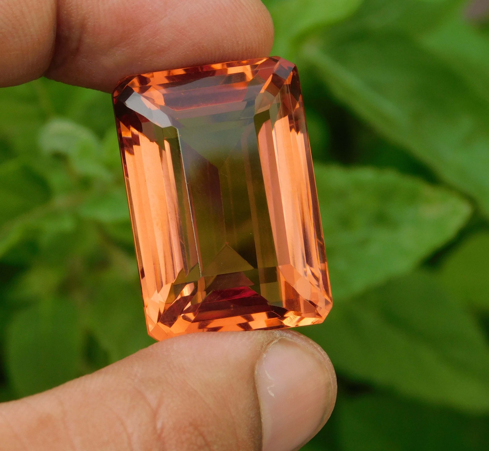 84.15 Cts. Certified Natural Emerald Cut Brazilian Andalusite Loose Gemstone