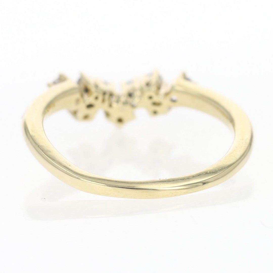 .13ctw Diamond Prong Set Contoured Wedding Band Ring 14k Yellow Gold Size 6.75