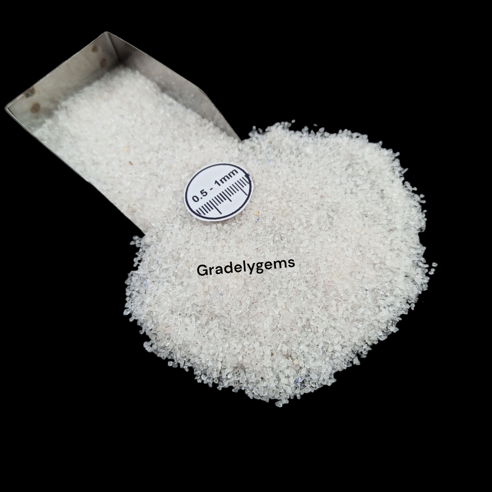 Natural Rose Quartz Gemstone Crushed Powder – Healing Crystal for DIY Crafts
