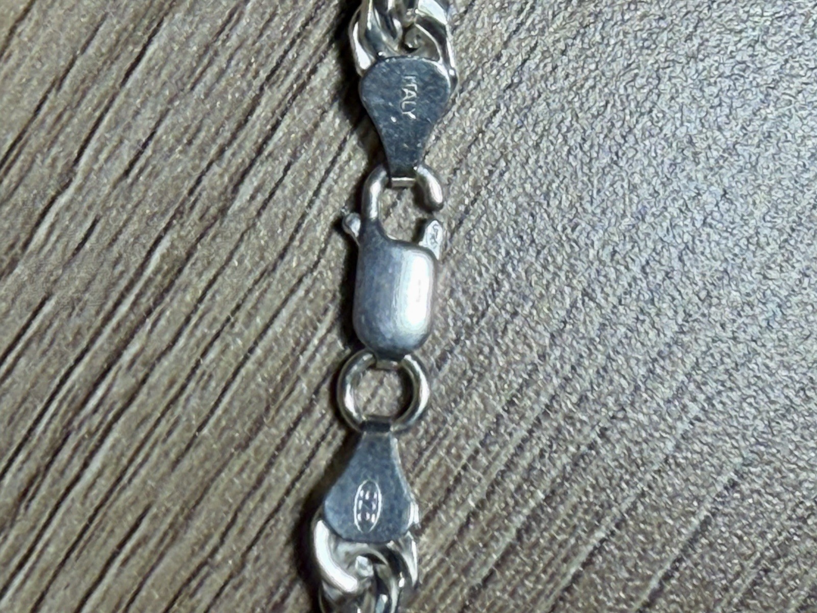 925 Stamped Sterling Silver 7mm Diamond Cut Rope Chain Necklace 22 inch