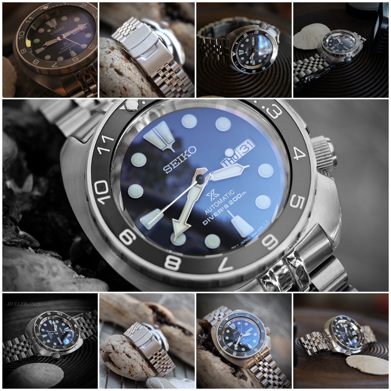 “Marathon” Bezel for Seiko SRP Turtle 120 Click Unidirectional ~ US Seller