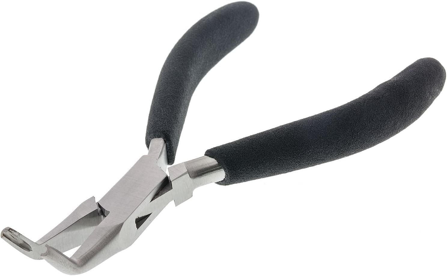 Jump Ring Closing Plier Jewelry Making Bent Grooved Jaws Eurotool PLR-260.55
