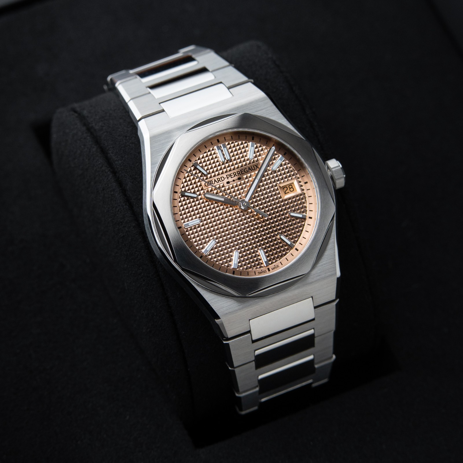 Girard Perregaux Laureato Fifty 50 UNWORN 2026 Rose Gold Dial Steel 39mm Watch