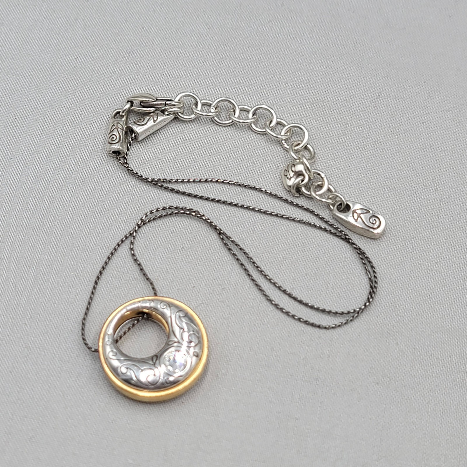 Vintage Brighton Aries Pendant Necklace Silver Plated 16″ – 18″