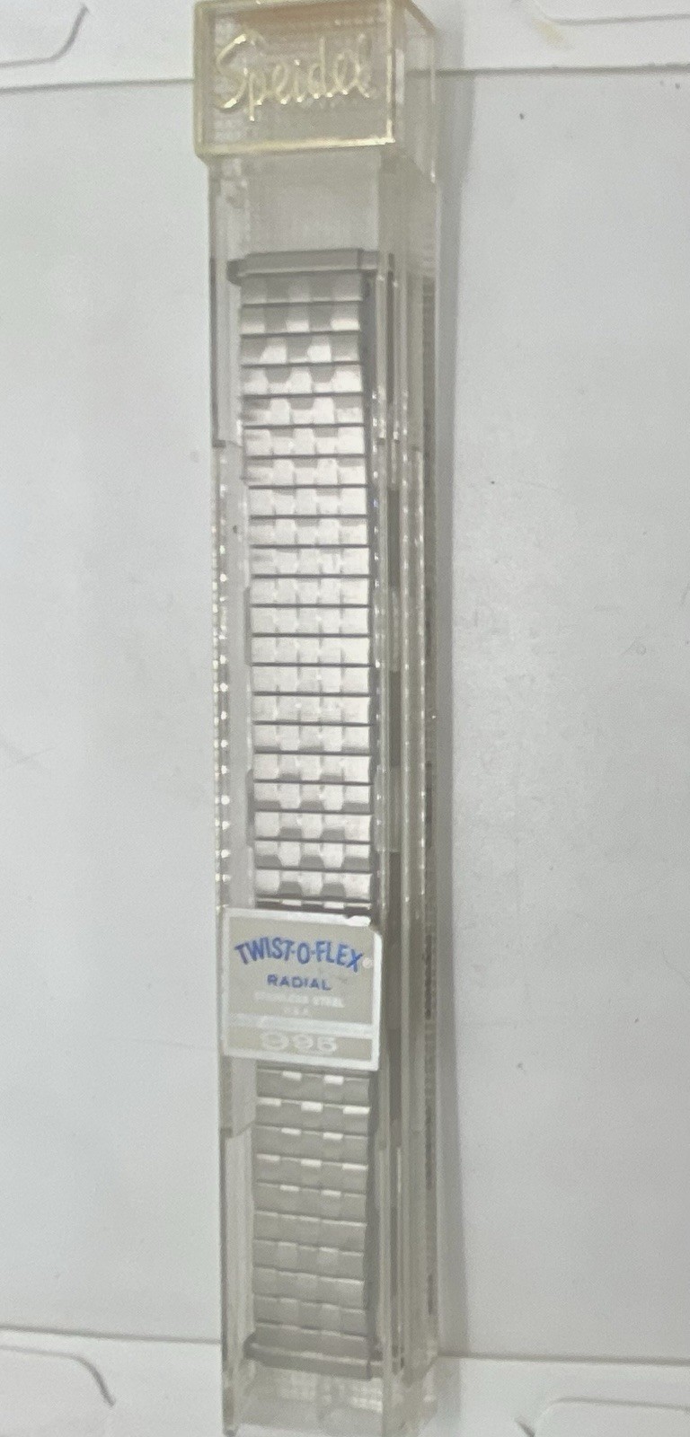 VTG NEW SPEIDEL Twist-O-Flex RADIAL Silver Expansion Band 16-22mm Lugs 6” Long