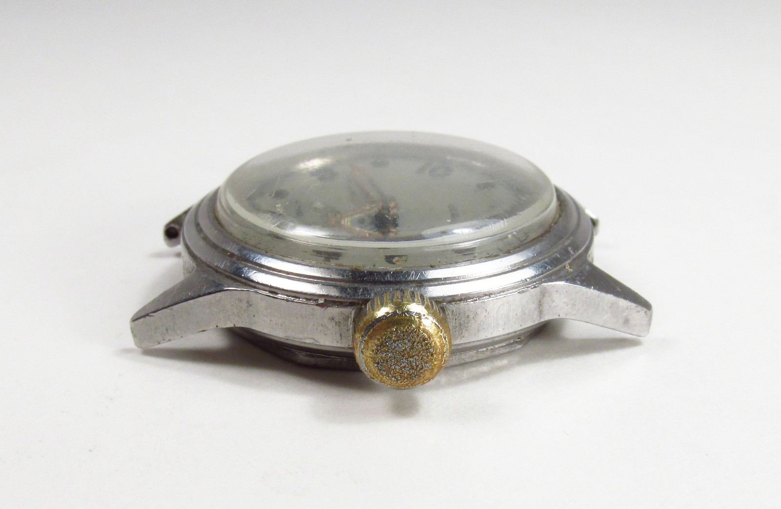 Vintage 1942 Elgin USA 15J Grade 554 WWII Military Style Mens Wrist Watch As-Is