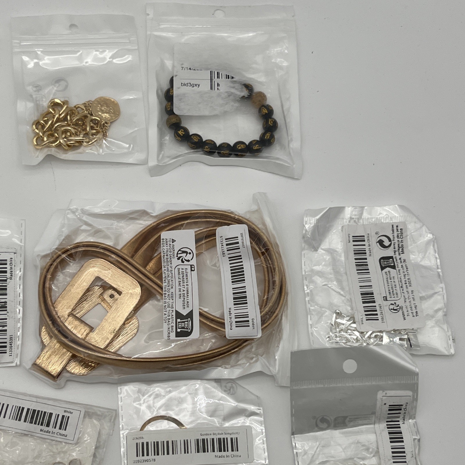 19 Pieces Multicolor Assorted Necklaces Rings & Earrings Jewelry Lot