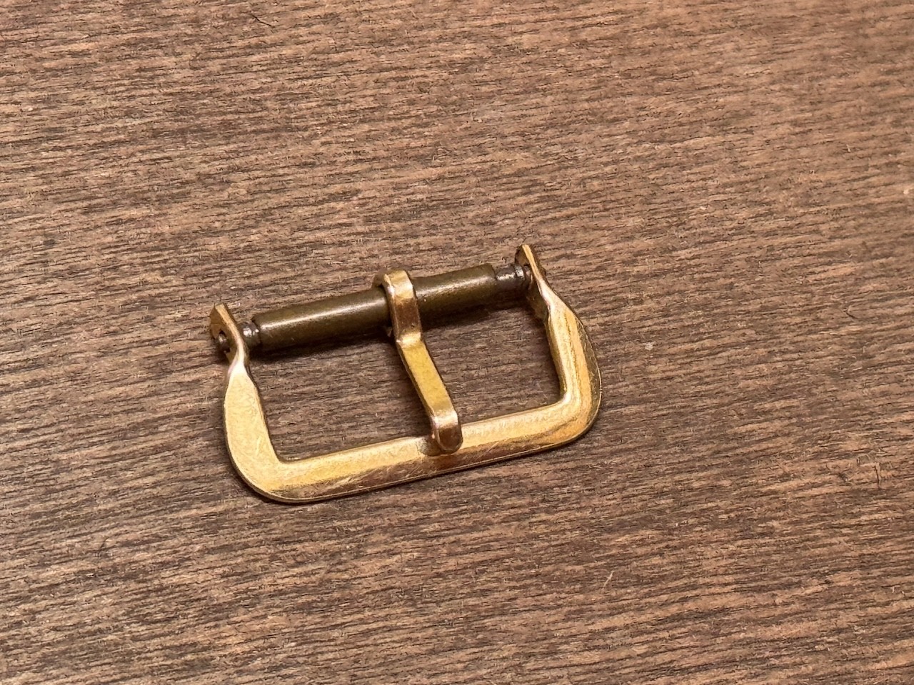 1930s/40s yellow 10K gold-filled vintage watch strap buckle 16mm inner opening