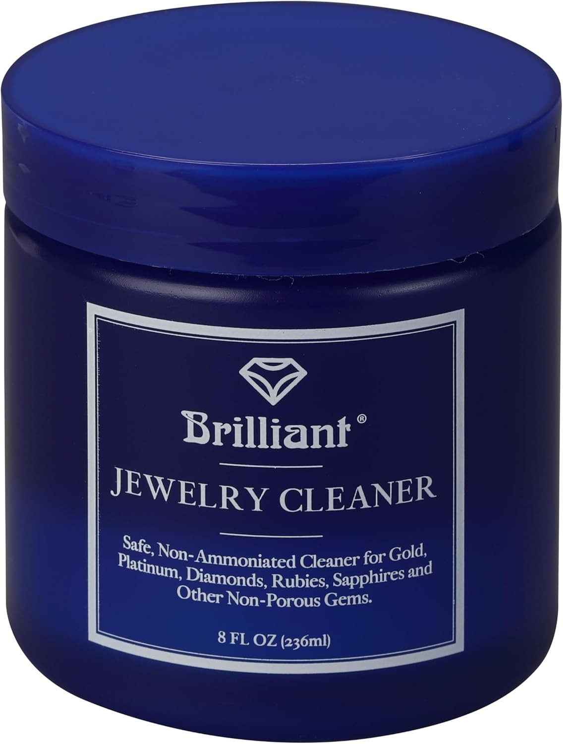 Clear Brilliance Jewelry Cleaner – 8 Fl Oz Non-Toxic Formula for Precious Gems