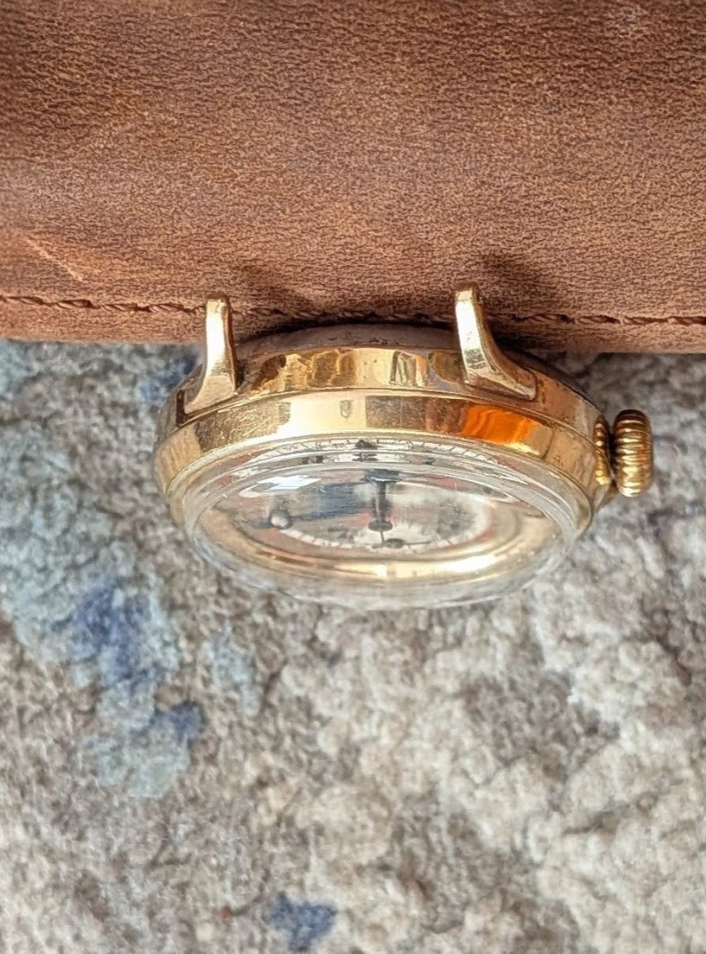 vintage swiss mechanical chronograph Pierce mono pusher single button telemeter