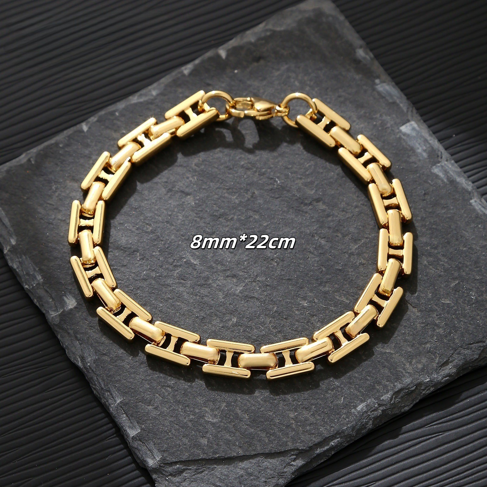 Fade-free Stainless Steel Link Set, Suitable for Men & Women Daily Wear