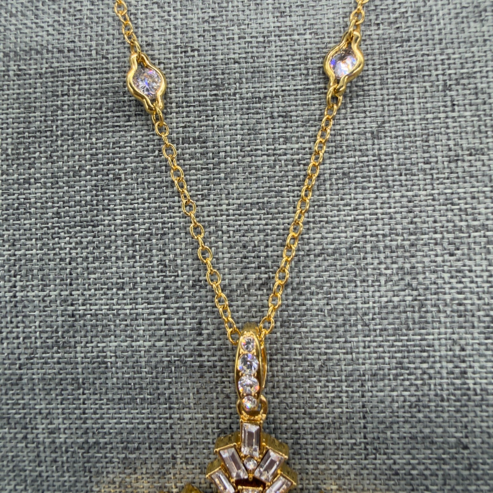 PJM Necklace Phoenix Jewelry Manufacturing Crystal Stations Articulated Cross