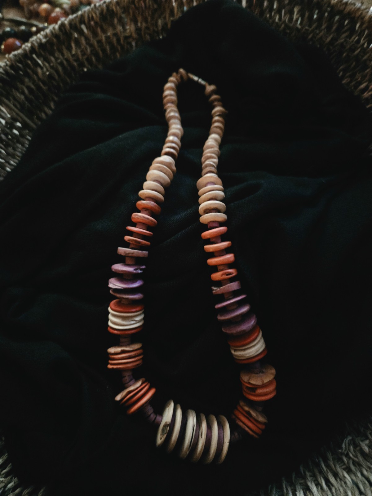 Instant BOHO Collection!Costume Jewelry 16 Piece Lot: Wood, Dyed Howlite, Seeds