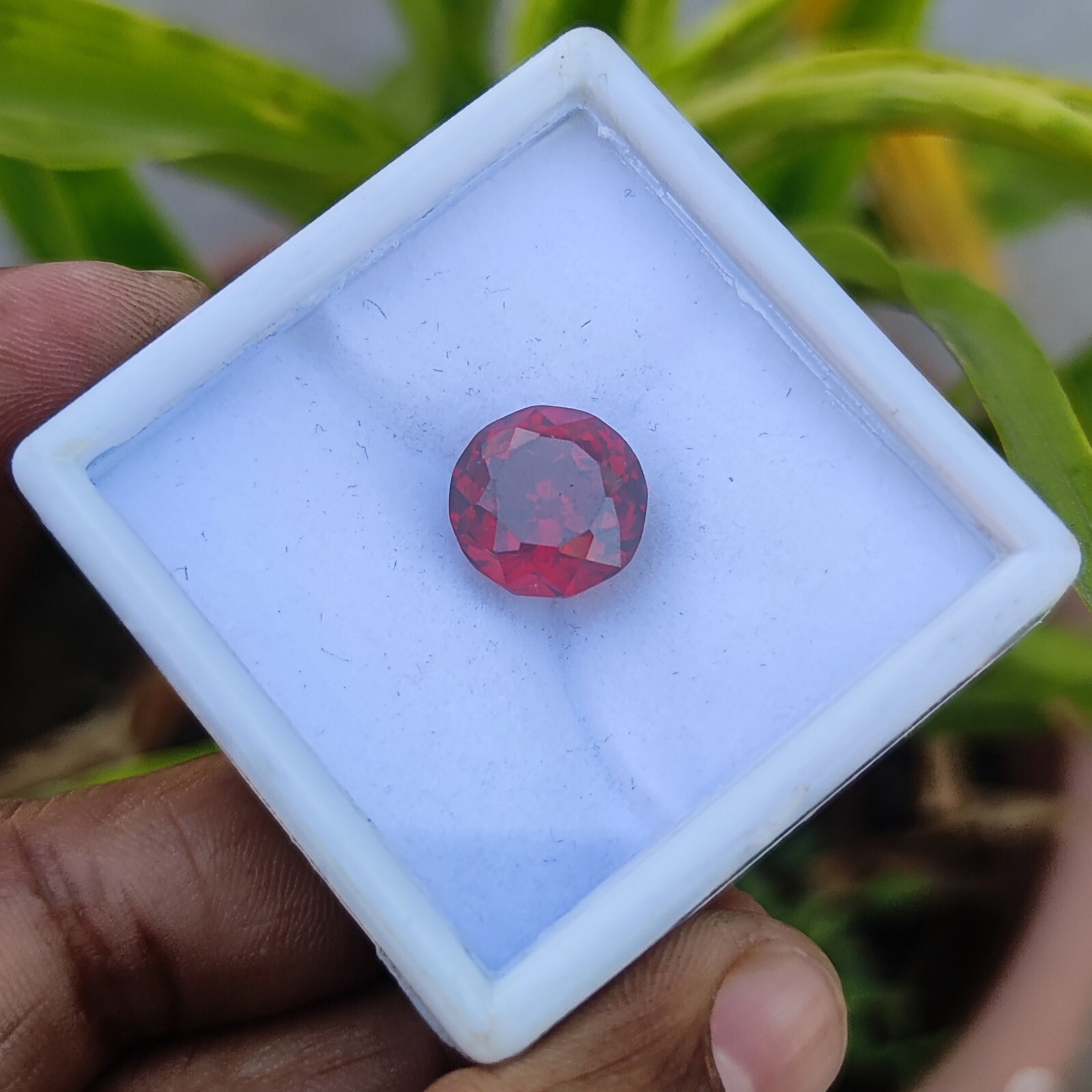 26.75 Ct Natural Precious Royal Red Topaz Loose Certified Gemstone Round Shape