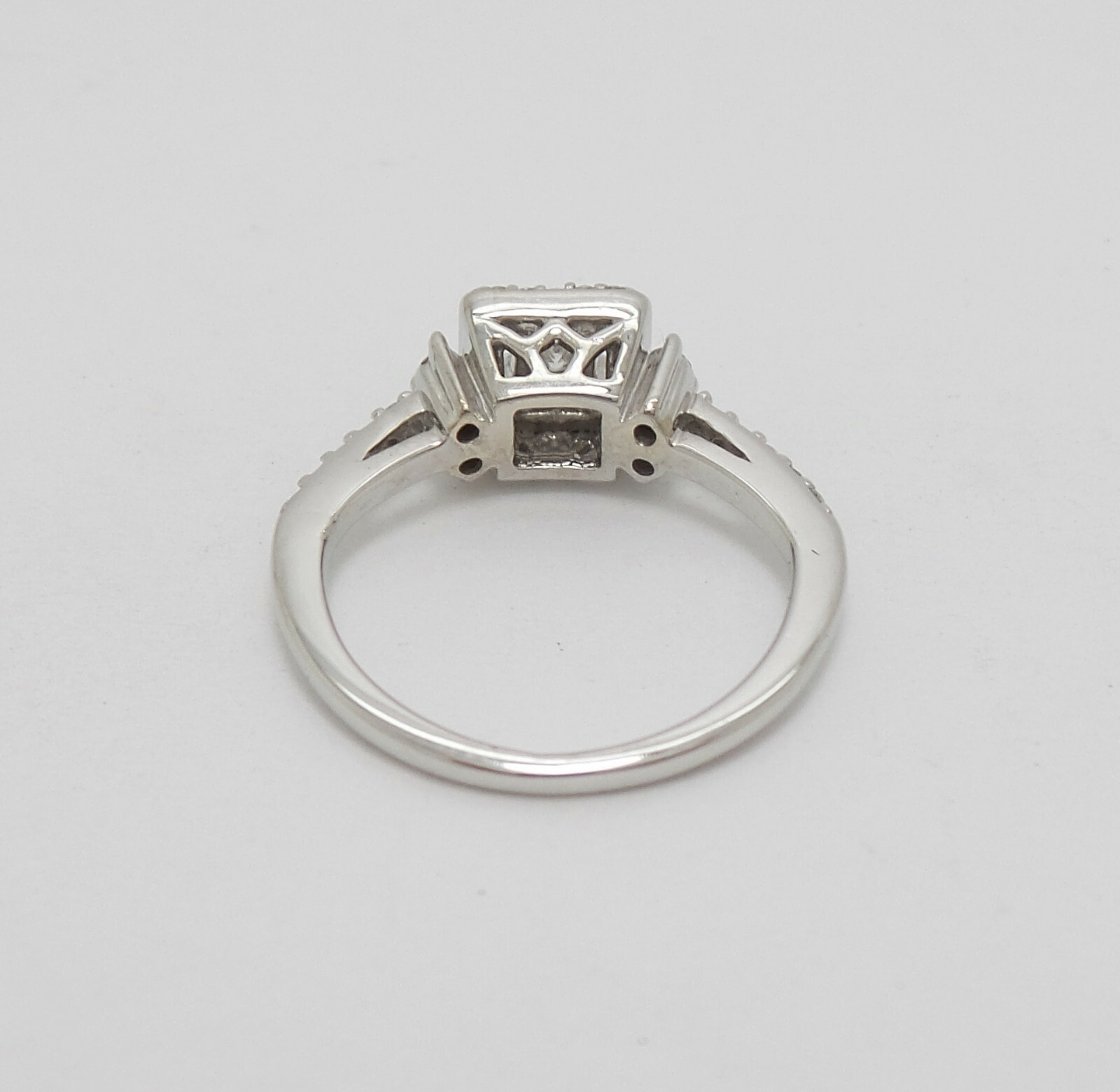 1/2CT Natural Diamond Anniversary Engagement Wedding Bridal Ring 14K White Gold