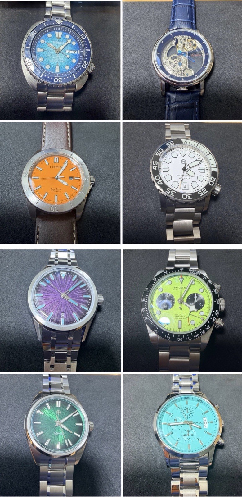 Watch Bundle (Seiko, Citizen, Zelos, Helm, Sugess, Aethelsohn, Earnshaw, Carju)