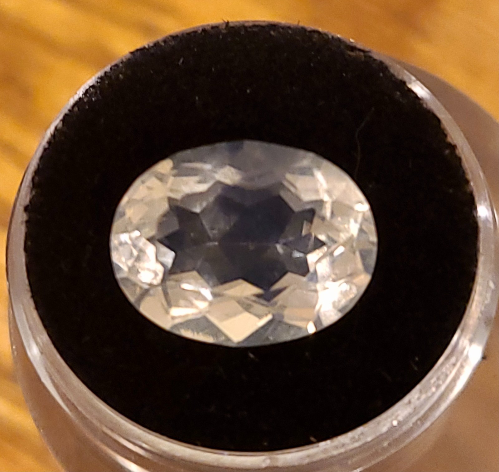 Clear Faceted Mexican Jelly Opal – 5.5 carats – 15.0 x 11.6 mm x 7.4 mm depth