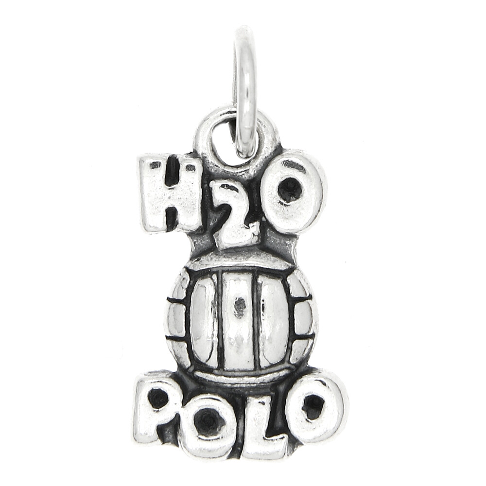 Sterling Silver H2O Water Polo Charm or Pendant