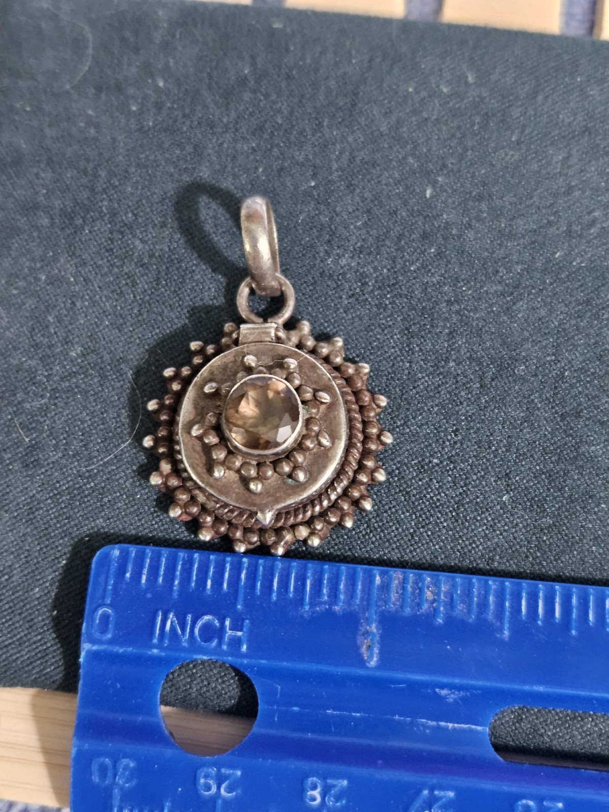 Vintage 925 Pill / Poison /Locket Box Pendant 10g