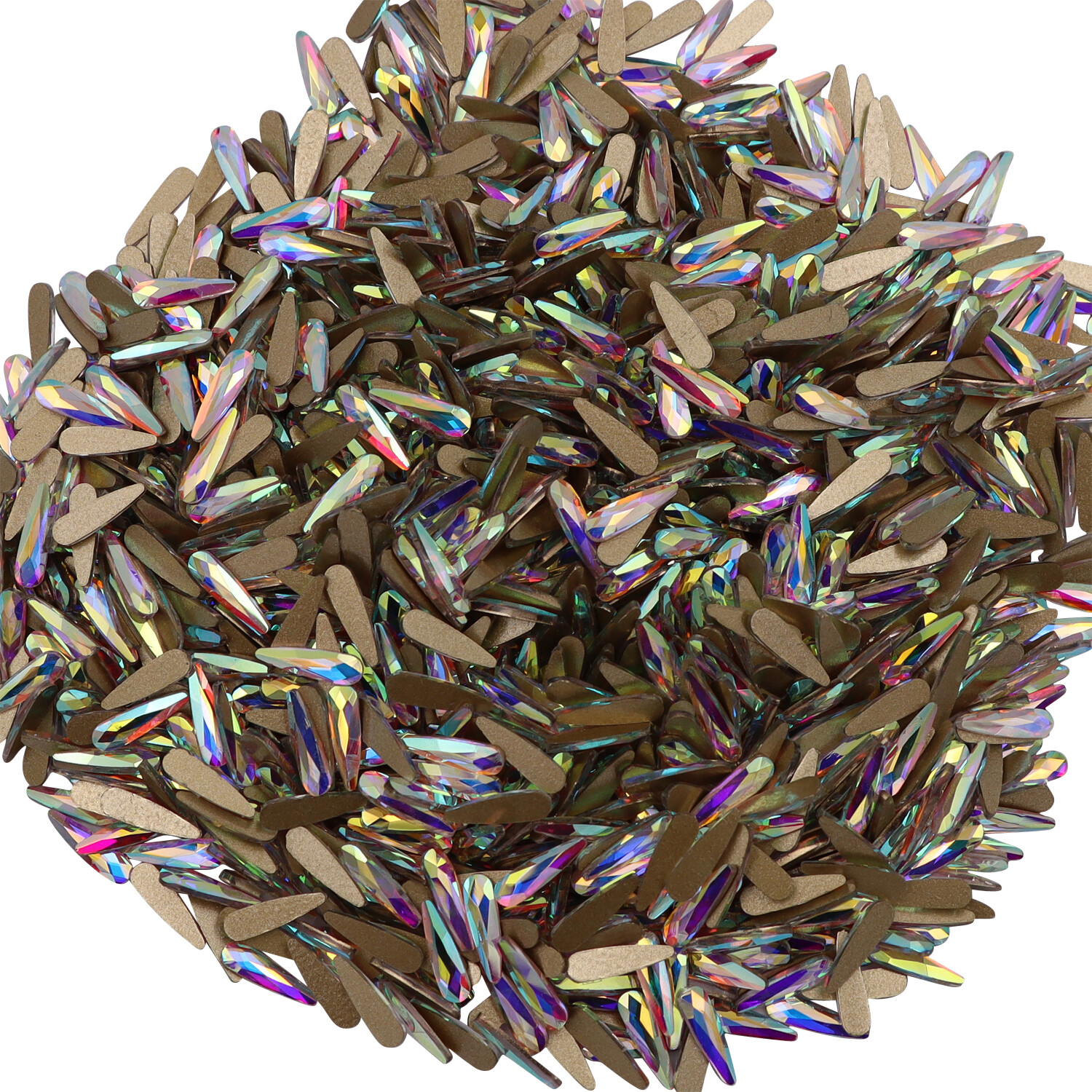 Crystal Flat Back Nail Art Glitter Rhinestone Glass Strass Manicure Tips Charms