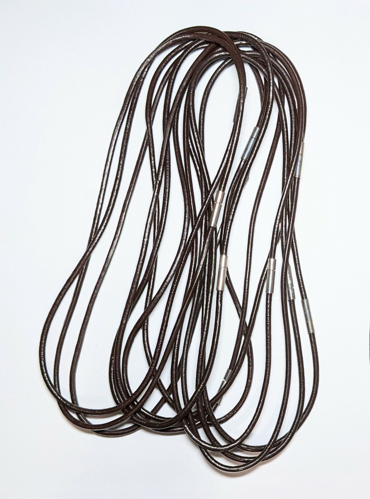 Necklace Cord Simple Imitation Leather Rope Jewelry Making BROWN Cord 50 pcs