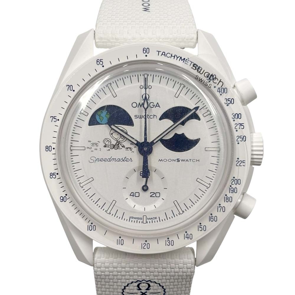 Omega x Swatch Mission to Earthphase Moonshine Gold Snoopy SO33W701L Snowflake