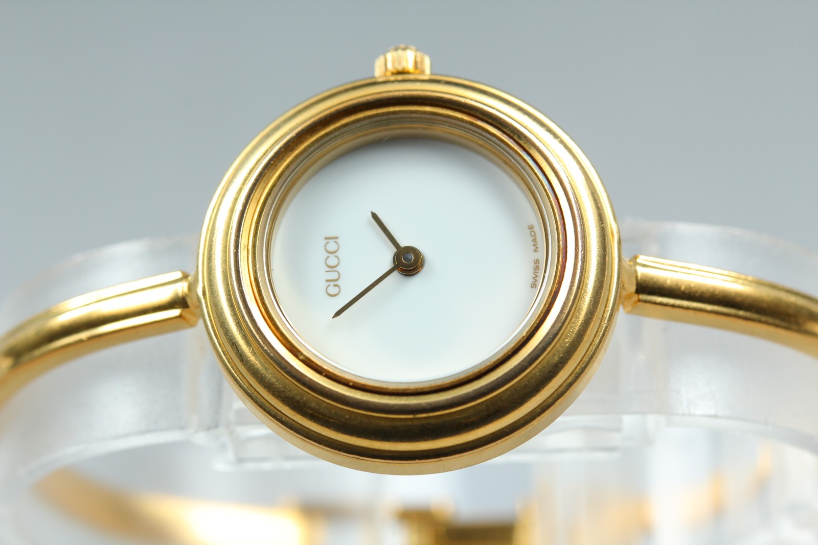 Full Set Vintage GUCCI Change Bezel 11/12.2 6 Colors Women’s Watch Working JAPAN