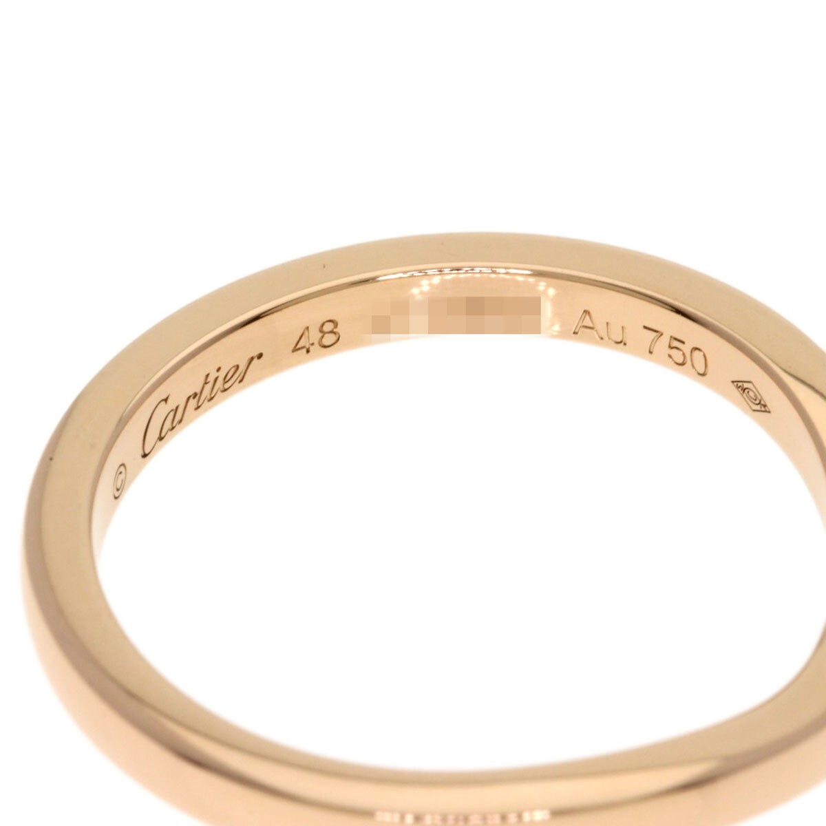 Cartier Ballerina Curve 18KPG Au750 Pink Gold EU48 / US4.5 Women’s 2.3g 2.2mm