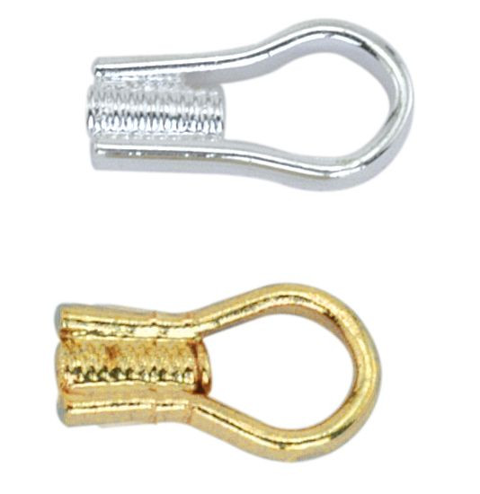Beadalon EZ Crimp Ends Approx. 10 PCS. Silver Color and Gold Color