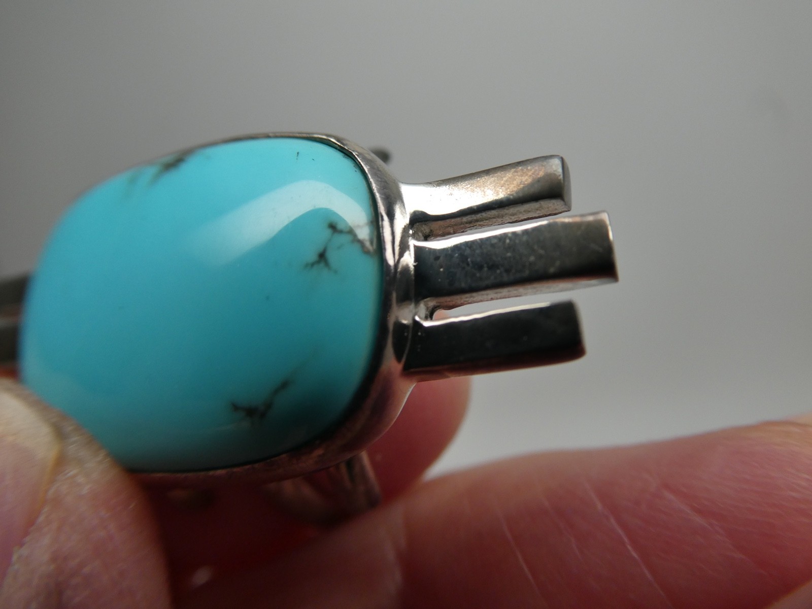 Jay King Mine Finds DTR Turquoise Modernist Sterling Silver 925 RING Size 9